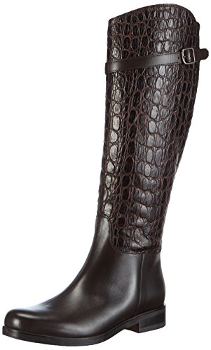 Comprar Clarks Hopedale Wish - botas de caño alto de cuero mujer, color marrón, talla 42 al mejor precio