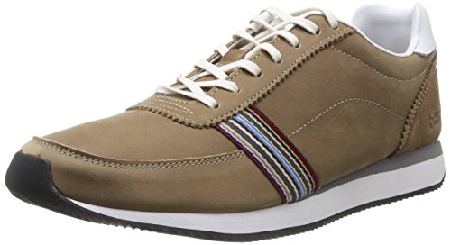 Comprar Base London Swerve - Zapatillas de deporte de cuero para hombre Beige Beige (Softy Tan) 46 al mejor precio