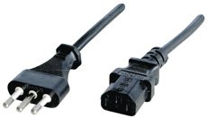 Comprar Lindy IEC power cord, Italy, 2m - Cable (Italy, 2m, Macho/hembra, 2m, Negro) al mejor precio