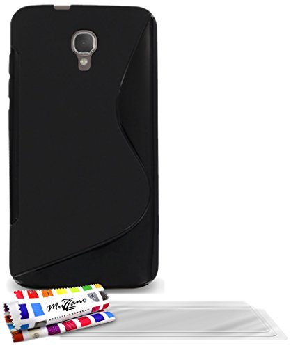 Comprar Muzzano F840726 - Funda para Alcatel Idol 2S, incluye 3 protecciones de pantalla, color negro al mejor precio