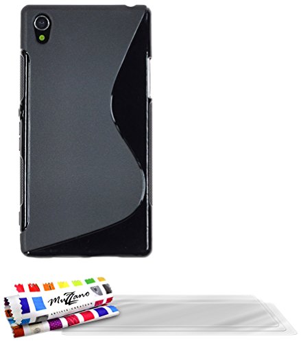 Comprar Muzzano F21074 - Funda para Sony Xperia Z1 + 3 protecciones de pantalla, color negro al mejor precio