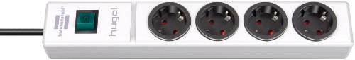 Comprar Brennenstuhl Hugo - Ladrón con 4 enchufes (2 m), color blanco al mejor precio