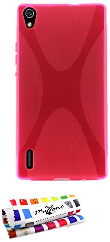 Comprar Muzzano F868749 - Funda para Huawei Ascend P7, color rosa al mejor precio