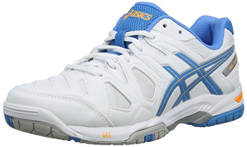 Comprar ASICS Gel-Game 5 - Zapatillas de tenis para mujer, color blanco (white/soft blue/nectarine 141), talla 40 al mejor precio