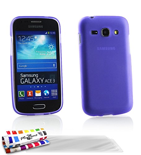 Comprar Muzzano F24925 - Funda para Samsung Galaxy S7272 + 3 protecciones de pantalla, color violeta al mejor precio