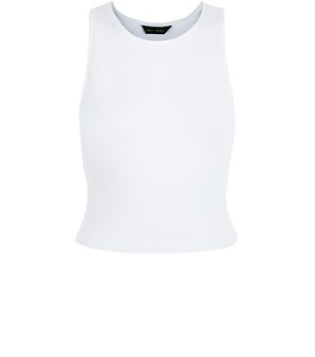Comprar White High Neck Crop Top al mejor precio