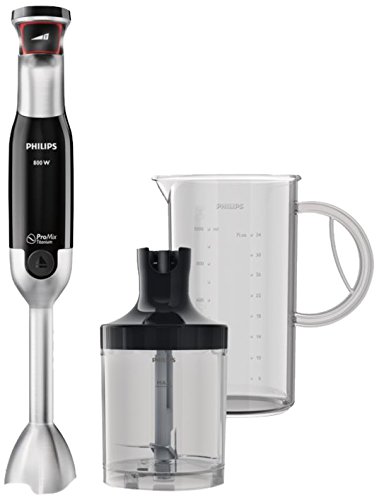 Comprar Philips HR1671/90 - Batidora de varilla Avance Collection 800W, tecnologia ProMix, Controla de forma intuitiva 10 velocidades, diseño ergonómico,Picadora extragrande al mejor precio