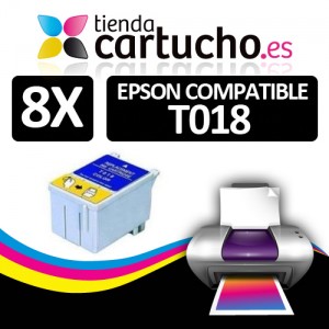 Comprar PACK 8 CARTUCHOS COMPATIBLE EPSON T018PACK 8 CARTUCHOS COMPATIBLE EPSON T018 al mejor precio