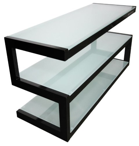 Comprar Norstone Esse - Mueble para sistema de sonido Hi-Fi, color negro y cristal translúcido al mejor precio