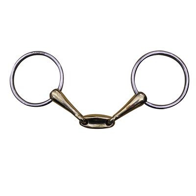 Comprar Bocado equitación 2 anillos doble articulación - tallas caballo y poni FOUGANZA al mejor precio