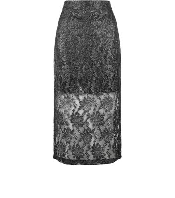 Comprar Jumpo Silver Lace Pencil Skirt al mejor precio
