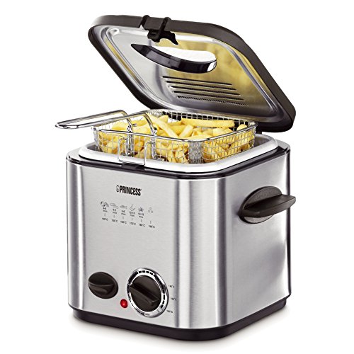 Comprar Princess 182611 - Mini freidora y fondue, capacidad de 1.2 l, color plateado al mejor precio