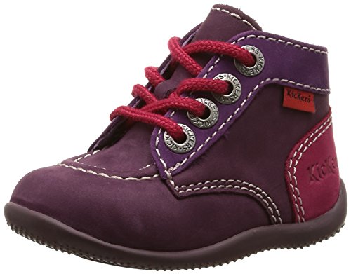 Comprar Kickers Bonbon - Zapatos primeros pasos para niña Morado Violet (Violet/Violet/Fuschia) 26 al mejor precio