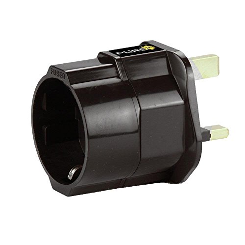 Comprar Pure² - Adaptador de corriente de viaje (con contacto de puesta a tierra, enchufe europeo a inglés) al mejor precio