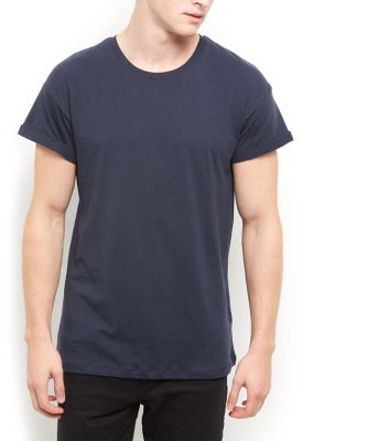 Comprar Navy Roll Sleeve T-Shirt al mejor precio