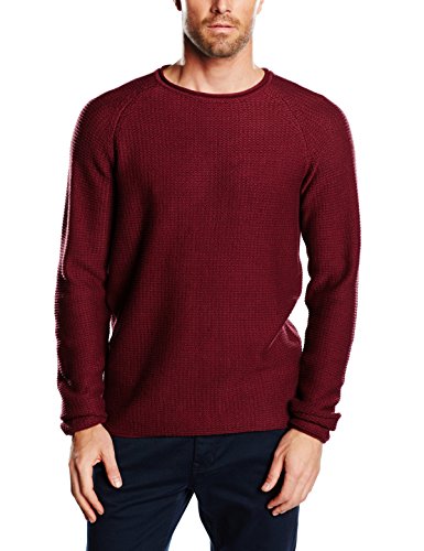 Comprar JACK & JONES Jjorpaul Knit Crewneck Noos - Jersey Hombre, Rojo (Burgundy), Medium al mejor precio