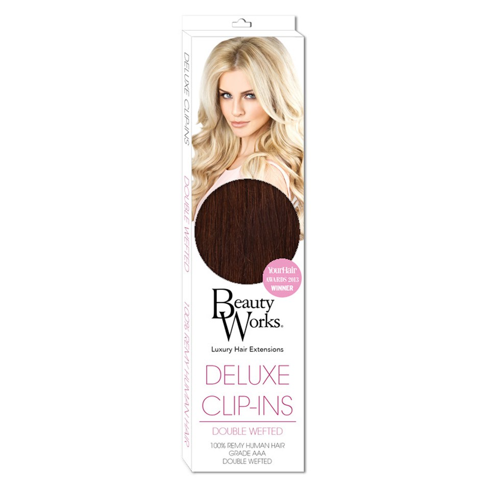 Comprar Beauty Works Deluxe Clip-In Hair Extensions 18 Inch - Chocolate 4/6 al mejor precio