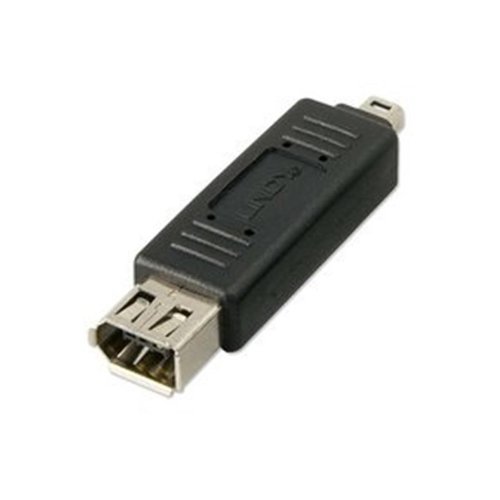 Comprar Lindy FireWire Adapter - Adaptador para cable (4-pin M, 6-pin FM, Macho/hembra, Negro) al mejor precio