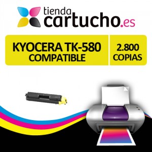 Comprar Toner AMARILLO KYOCERA TK 580 compatible para impresoras KYOCERA FS-C5150DNToner AMARILLO KYOCERA TK 580 compatible para impresoras KYOCERA FS-C5150DN al mejor precio