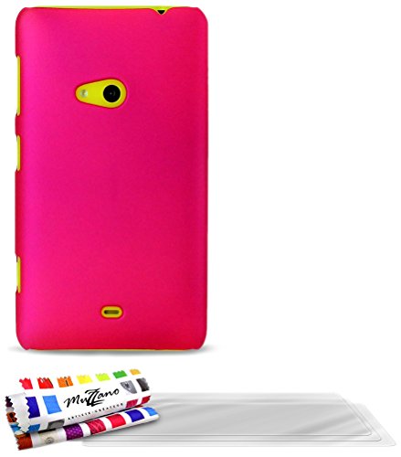 Comprar Muzzano F24785 - Funda para Nokia Lumia 625 + 3 protecciones de pantalla, color rosa caramelo al mejor precio