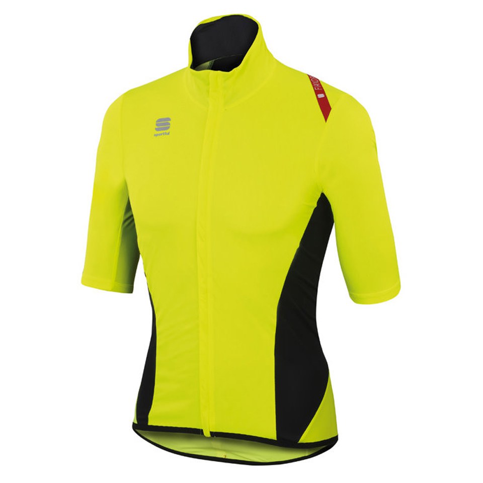 Comprar Sportful Fiandre Light NoRain Short Sleeve Jersey - Yellow Fluo/Black - XXL al mejor precio
