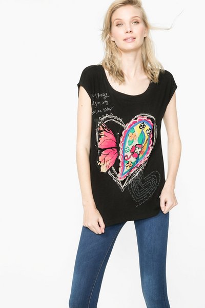 Comprar Desigual - Mujer - Camiseta negra con espalda abierta - Artemisa - Size XL al mejor precio