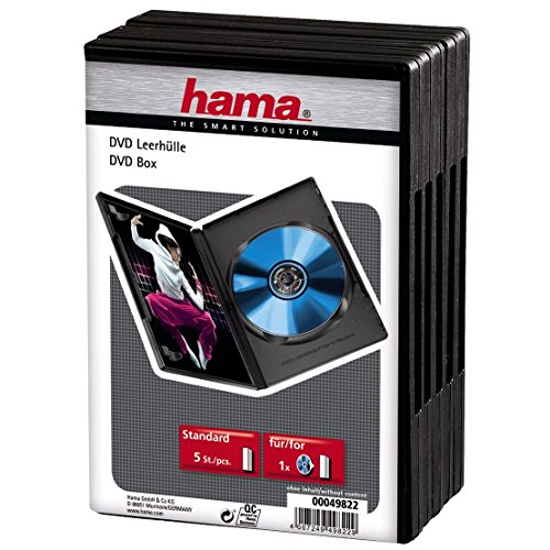 Comprar Hama - DVD-ROM Jewel Case, Pack - 5, Black , Negro al mejor precio