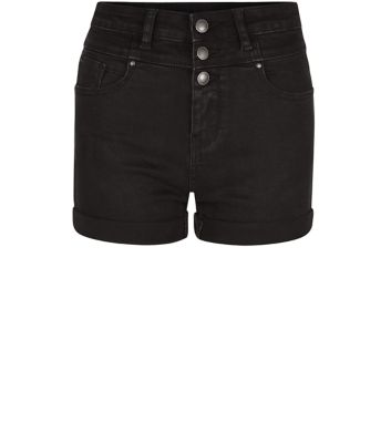 Comprar Black Denim High Waisted Shorts al mejor precio