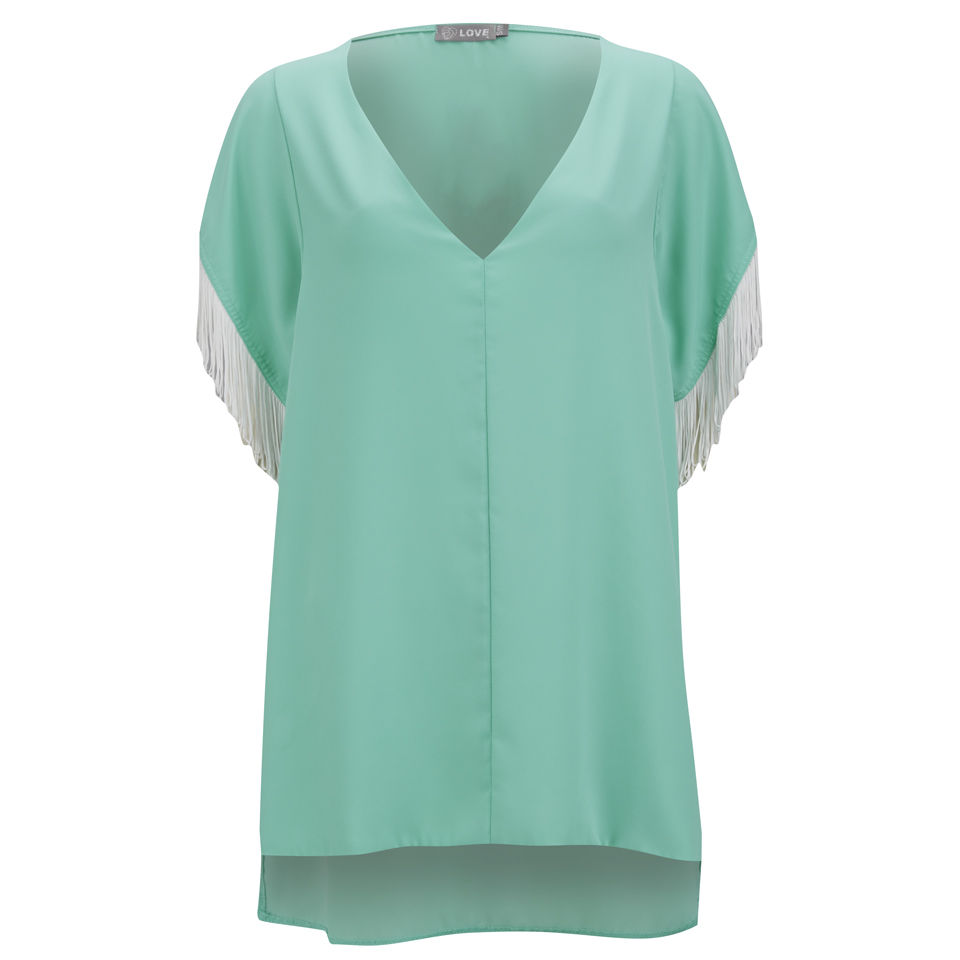 Comprar LOVE Women's Fringe Top - Mint - S/M al mejor precio