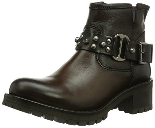 Comprar CAFèNOIR FA105 - Botas de motociclista de cuero mujer, color marrón, talla 41 EU (8 Damen UK) al mejor precio