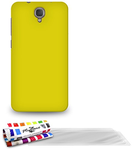 Comprar Muzzano F841060 - Funda para Alcatel Idol 2S, incluye 3 protecciones de pantalla, color amarillo al mejor precio