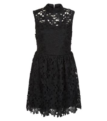 Comprar Mela Black Floral Lace Sleeveless Dress al mejor precio