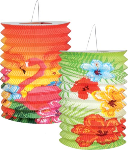 Comprar Boland 52508 - Juego de 2 faroles papel Hibiscus Hawaii 16 cm, modelos surtidos al mejor precio
