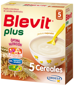 Comprar Papilla Blevit Plus 5 Cereales 600 g. al mejor precio