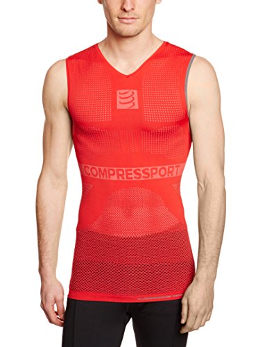 Comprar Compressport - Camiseta de compresión para hombre, talla XL (Talla del fabricante : T4), color rojo al mejor precio