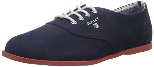 Comprar GANT FOOTWEAR Audrey - zapatos con cordones de cuero mujer, color azul, talla 40 al mejor precio