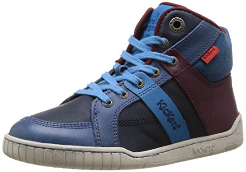 Comprar Kickers Wincut - Zapatillas de deporte para niño azul Bleu (Marine/Bleu Clair) 38 al mejor precio