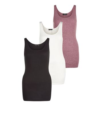 Comprar Tall White Burgundy and Black Ribbed Vests al mejor precio