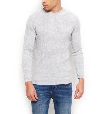 Comprar Grey Twist Ribbed Knit Jumper al mejor precio