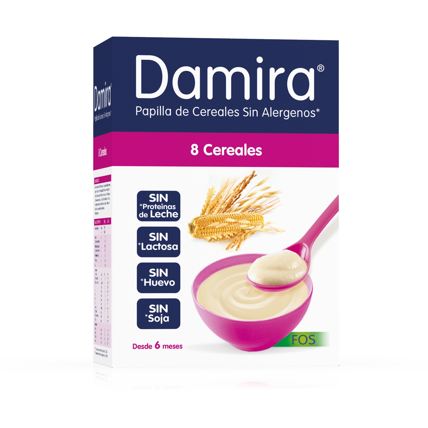 Comprar Papilla Damira 8 Cereales con FOS 600 gr. al mejor precio