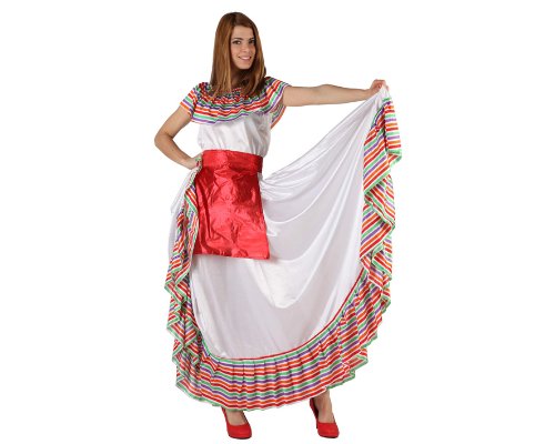 Atosa - Disfraz de mexicano para mujer, talla M/L (19540)