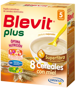 Comprar Papilla Blevit Plus Superfibra 8 Cereales y Miel 600 g. al mejor precio