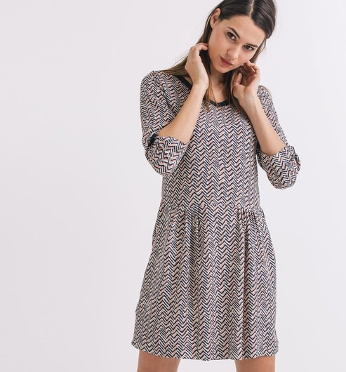 Comprar Vestido estampado crepé al mejor precio