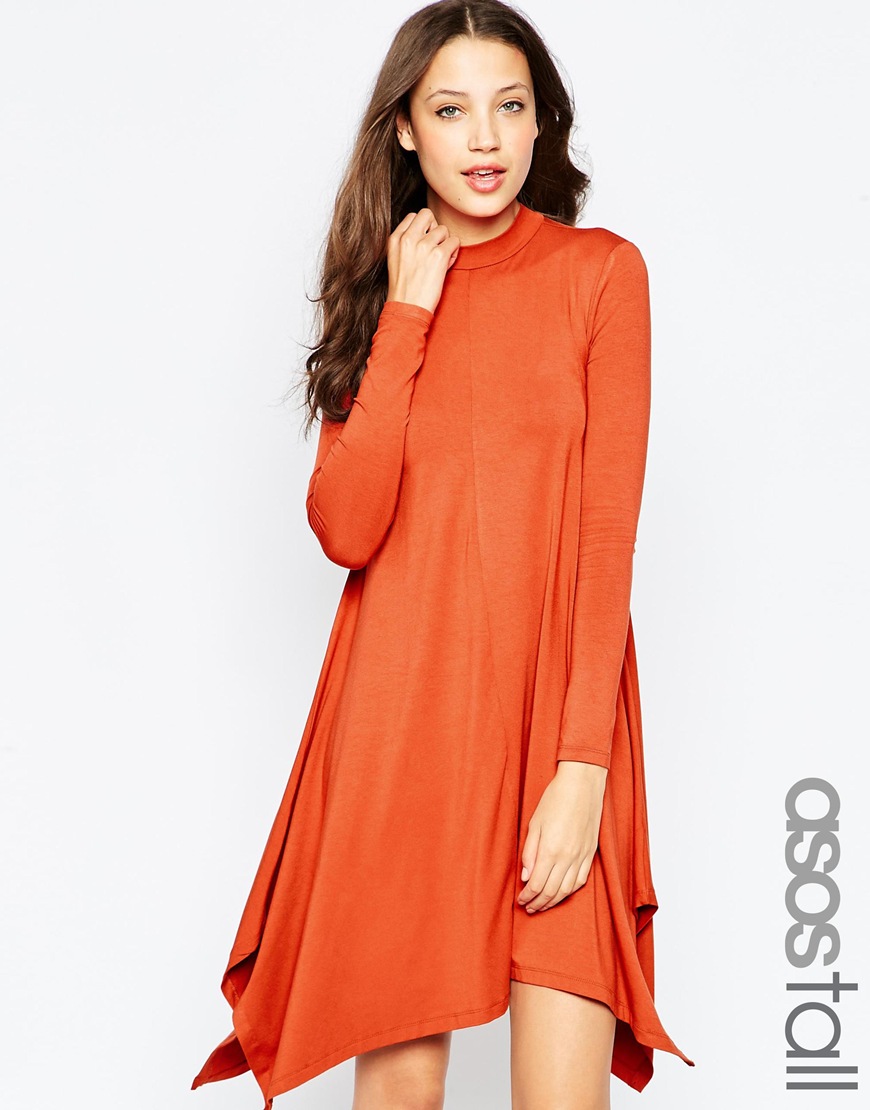 Comprar Minivestido con dobladillo de pañuelo de ASOS TALL al mejor precio