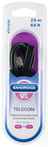 Comprar Bandridge VTL1121D cable telefónico - Cable para teléfonos fijos (TAE-F, RJ-11) al mejor precio