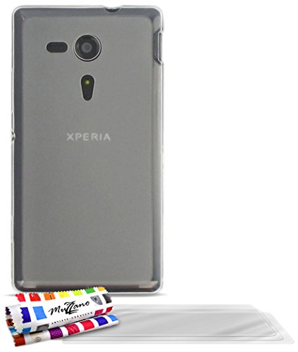 Comprar Muzzano F253922 - Funda para Sony Xperia SP, incluye 3 protectores de pantalla, transparente al mejor precio