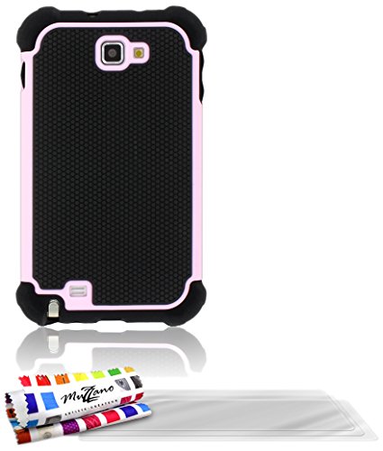 Comprar Muzzano F14427 - Funda para Samsung Galaxy Note, incluye 3 protectores de pantalla, color rosa al mejor precio