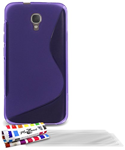 Comprar Muzzano F840730 - Funda para Alcatel Idol 2S, incluye 3 protecciones de pantalla, color violeta al mejor precio