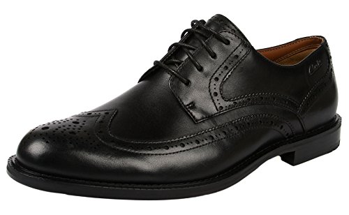 Comprar Clarks Dorset Limit   - Zapatos con cordones Richelieu para hombre, Black Leather, 42 al mejor precio