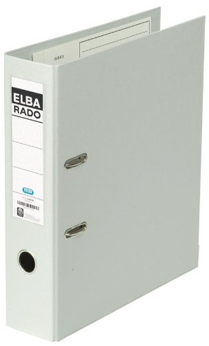 Comprar Elba 100022629 - Archivador de plástico, A4, 80 mm, color gris al mejor precio